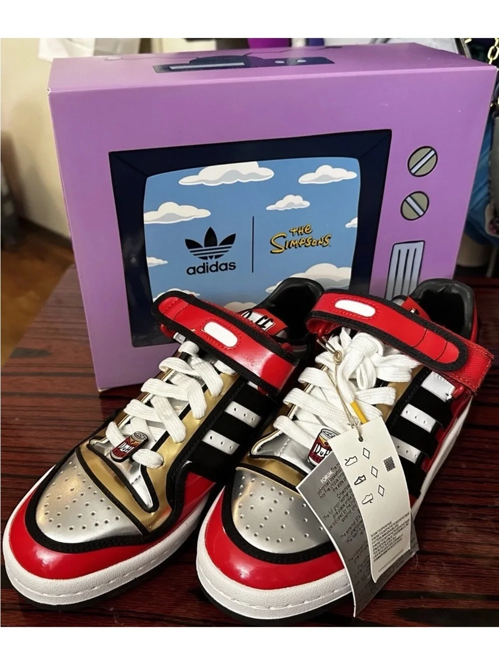 Adidas X The Simpsons Forum 84 Low Simpsons Duff Beer H05801 (U.S Men Size 7) - Picture 1 of 11